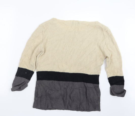 Womens UK Size 16 Originals Beige Pullover Jumper