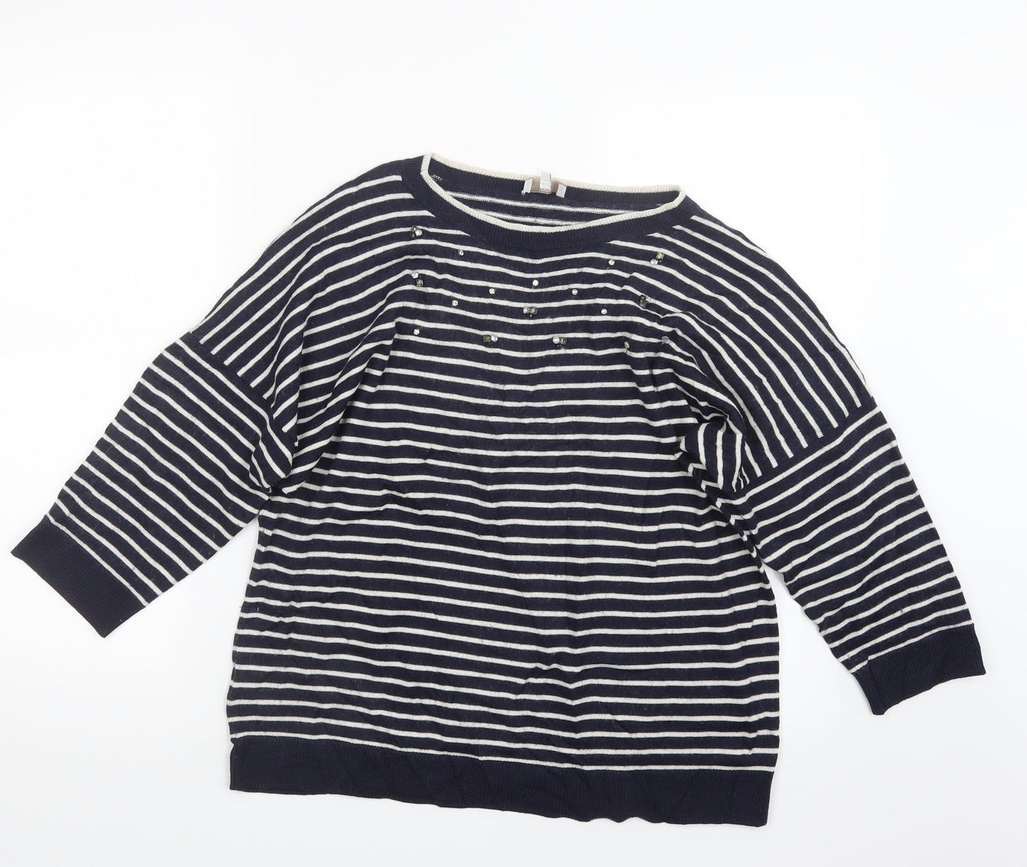 Womens UK Size L CC Blue Pullover Jumper