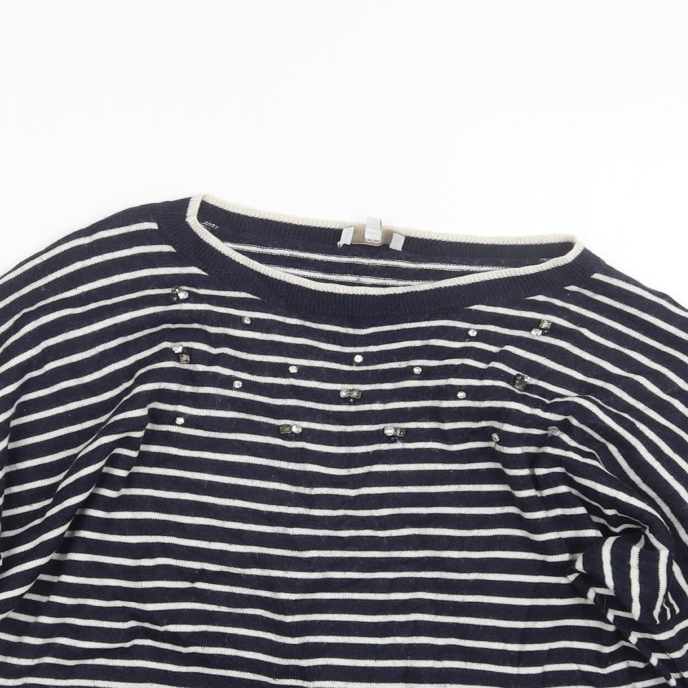 Womens UK Size L CC Blue Pullover Jumper