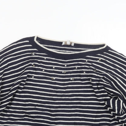 Womens UK Size L CC Blue Pullover Jumper