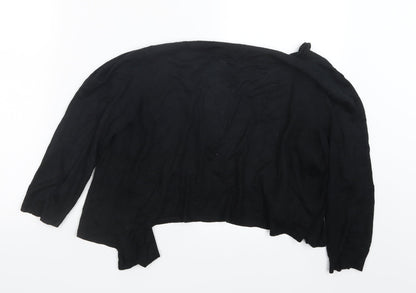 TU Womens Black  Knit Cardigan Jumper Size 10