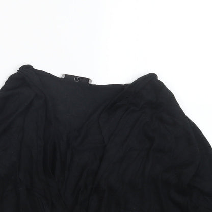 TU Womens Black  Knit Cardigan Jumper Size 10