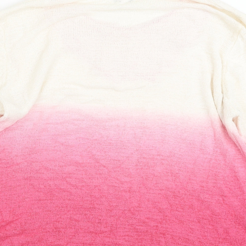 Womens UK Size L Fay Louise Pink Pullover Jumper