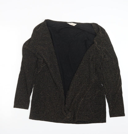 Womens UK Size M Bonmarché Gold Cardigan Jumper