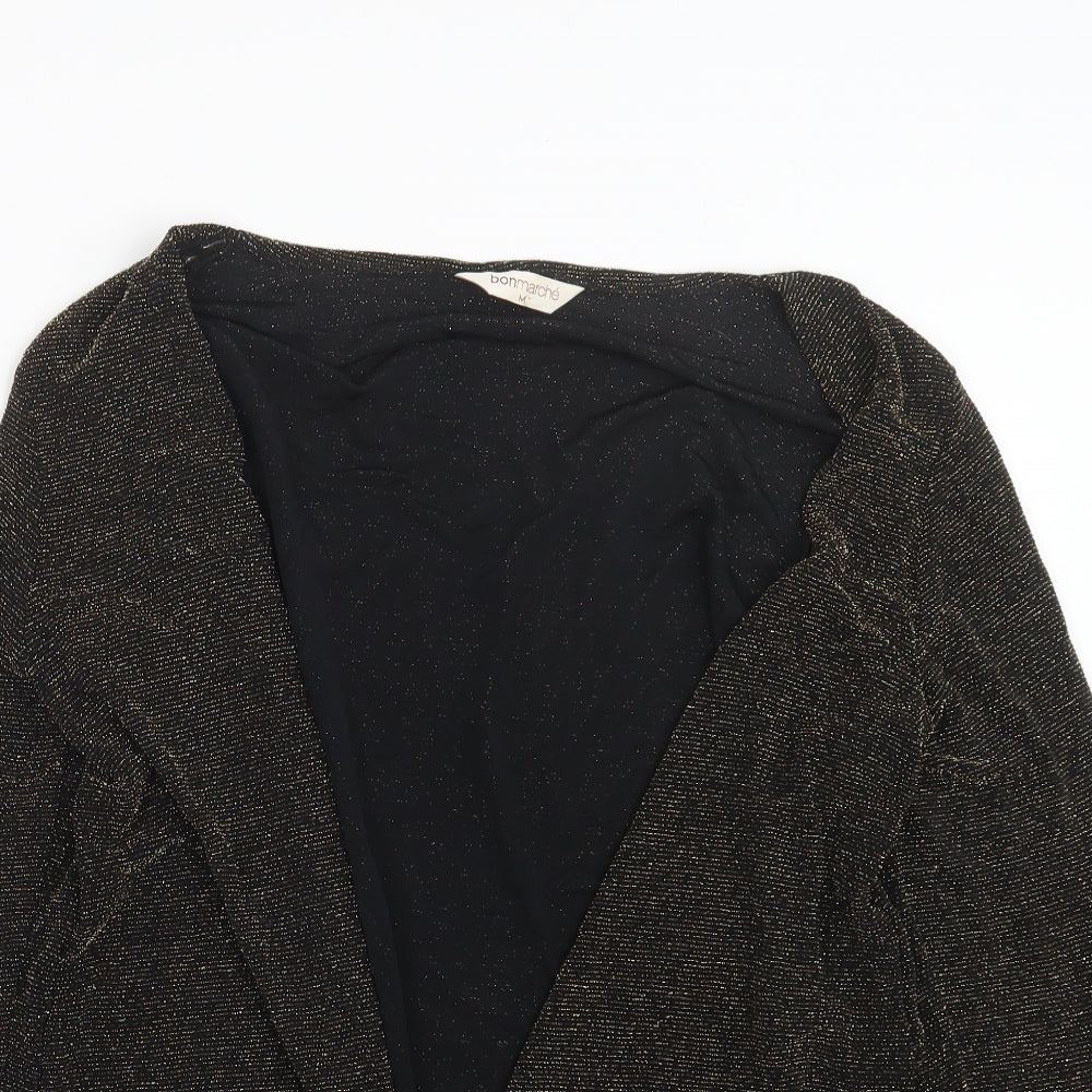 Womens UK Size M Bonmarché Gold Cardigan Jumper