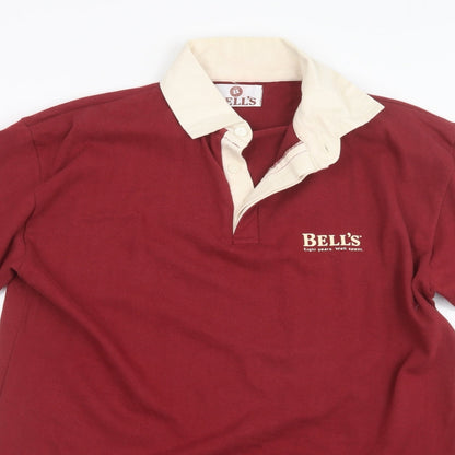 Bell's Mens Red    Polo Size L