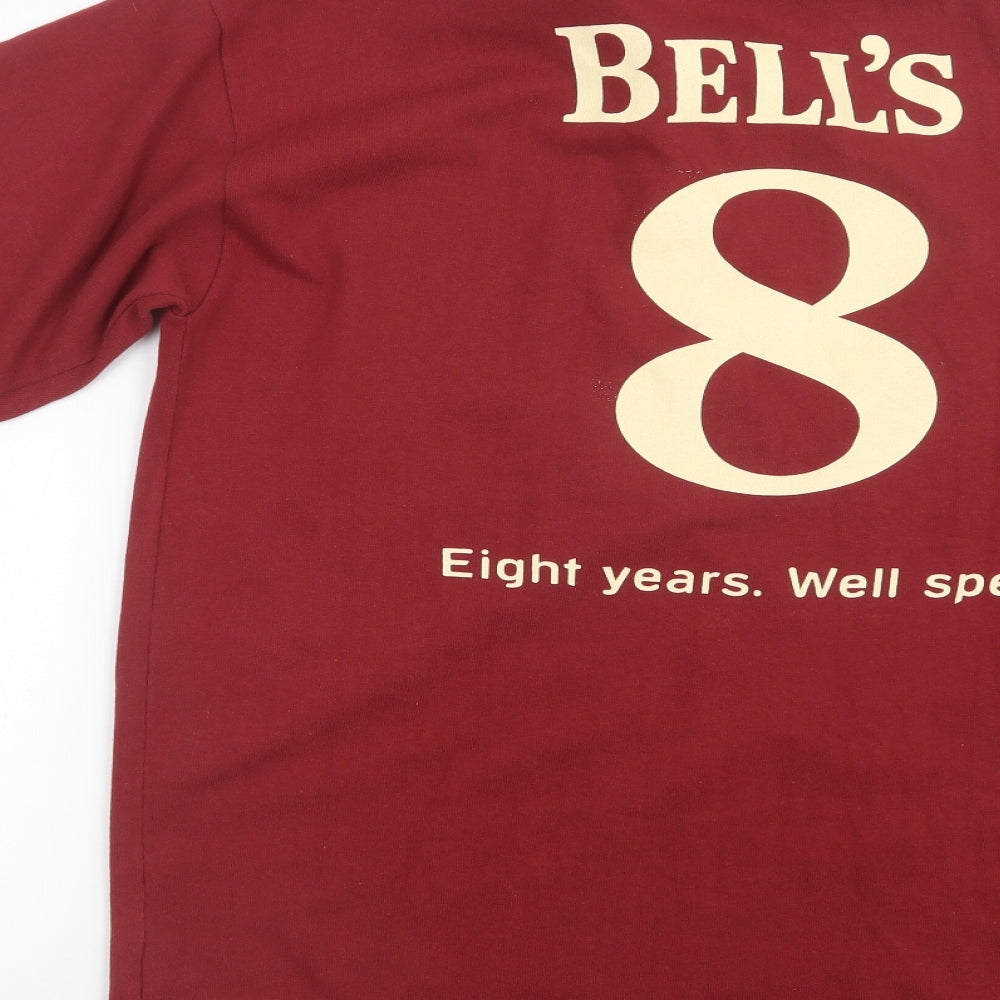 Bell's Mens Red    Polo Size L