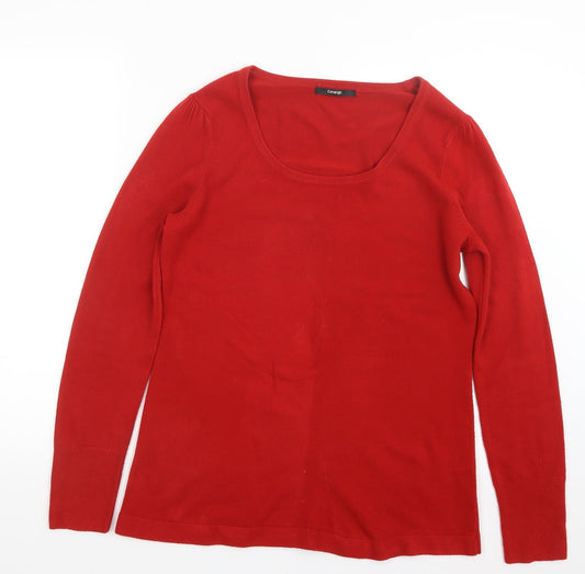 George Womens Red  Knit Pullover Jumper Size 16