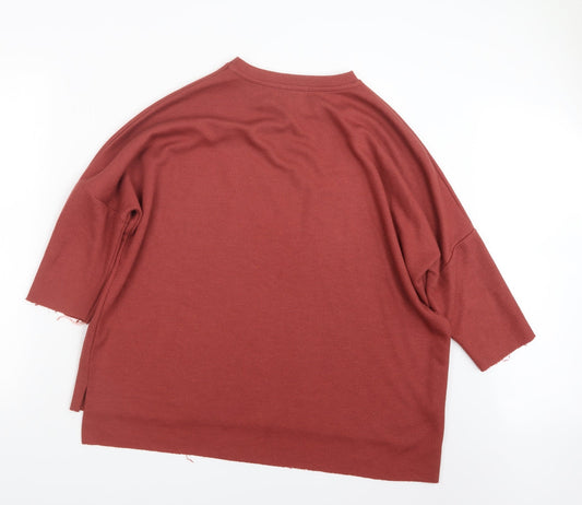 Primark Womens Red  Knit Pullover Jumper Size 10