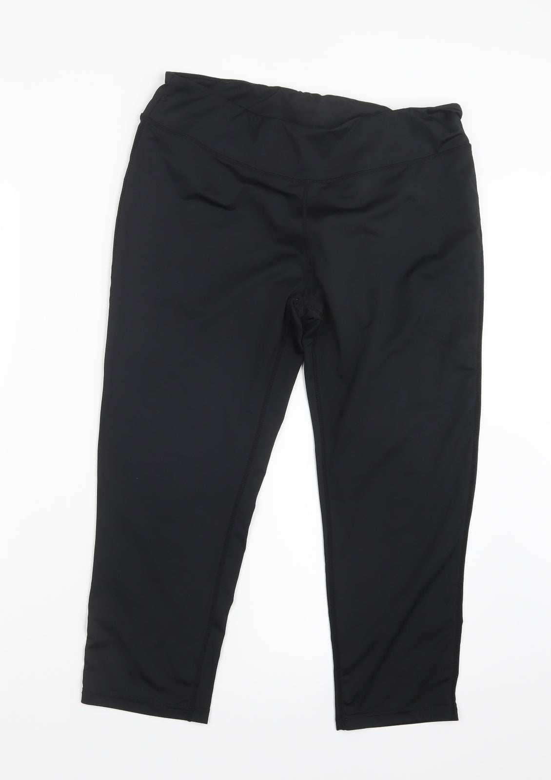 Preworn Womens Black   Capri Leggings Size XL L21 in
