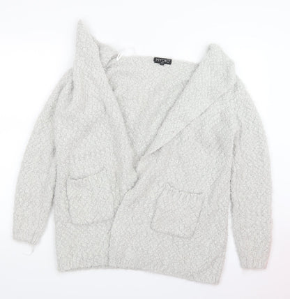 Womens UK Size S Miyoko Grey Cardigan Jumper