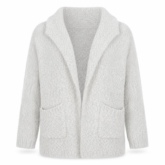 Womens UK Size S Miyoko Grey Cardigan Jumper