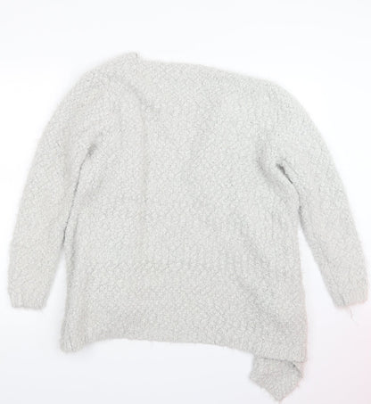 Womens UK Size S Miyoko Grey Cardigan Jumper