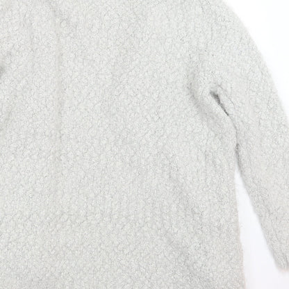 Womens UK Size S Miyoko Grey Cardigan Jumper