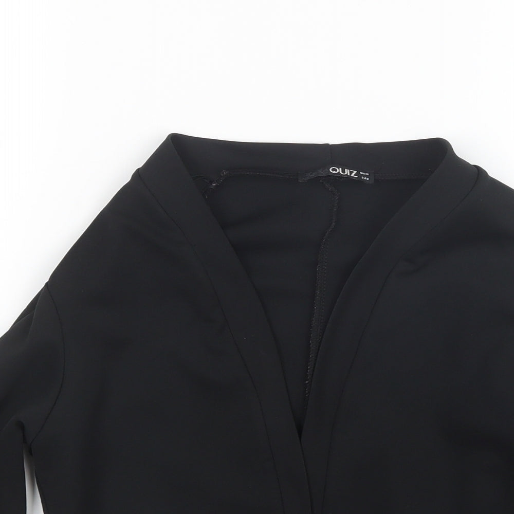 Womens UK Size 12 Quiz Black Jacket