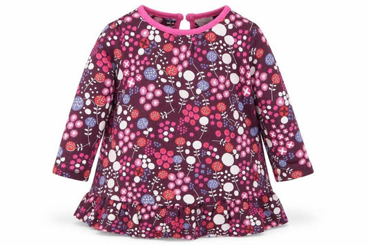 Mini Club Girls Purple Geometric  T-Shirt Dress  Size 6-9 Months