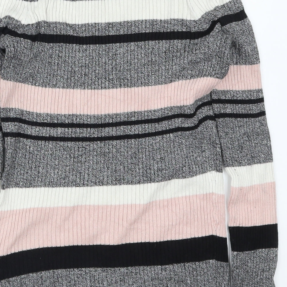 Womens UK Size S H&M Pink Pullover Jumper