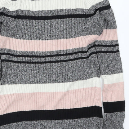 Womens UK Size S H&M Pink Pullover Jumper