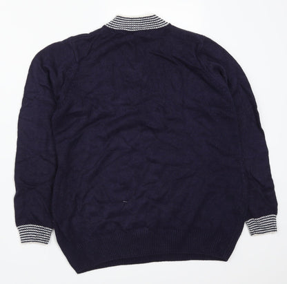 Womens UK Size 14 Isle Blue Pullover Jumper