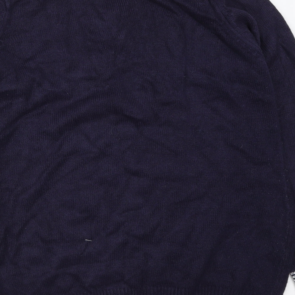 Womens UK Size 14 Isle Blue Pullover Jumper