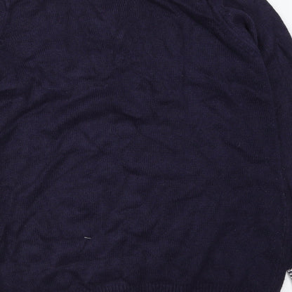 Womens UK Size 14 Isle Blue Pullover Jumper