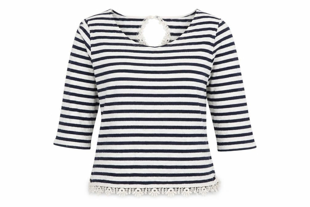 Womens UK Size S Pull&Bear Blue Basic T-Shirt