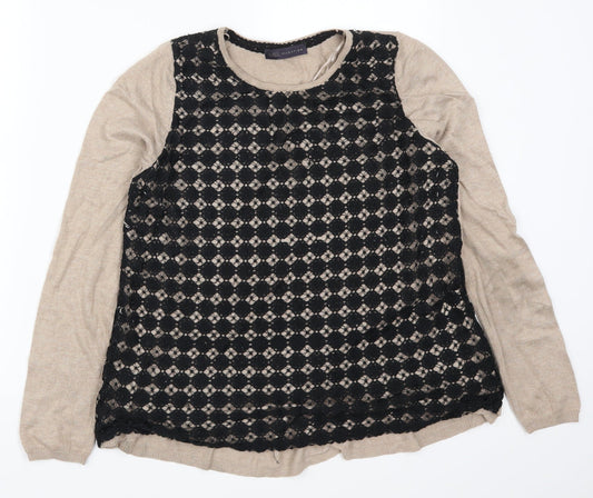 Womens UK Size 12 Marks and Spencer Brown Pullover Jumper