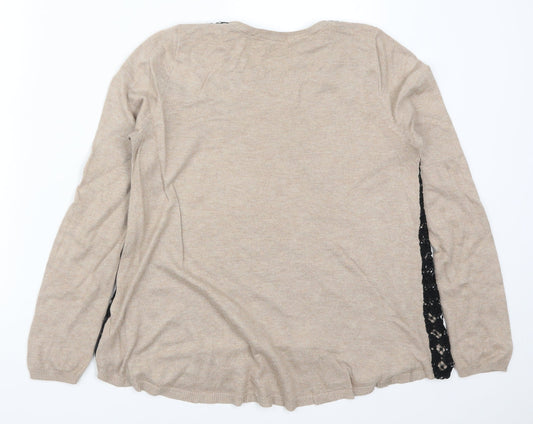 Womens UK Size 12 Marks and Spencer Brown Pullover Jumper