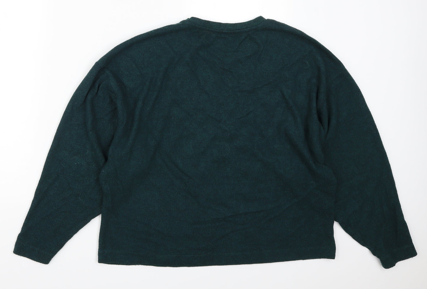 Basics Womens Green   Pullover Jumper Size S