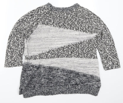 Womens UK Size 10 Topshop Grey Pullover Jumper
