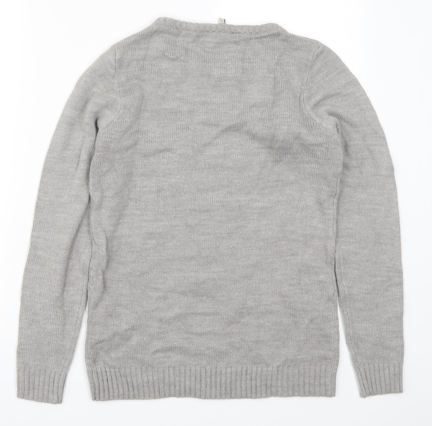 Womens UK Size S Peacocks Grey Pullover Jumper