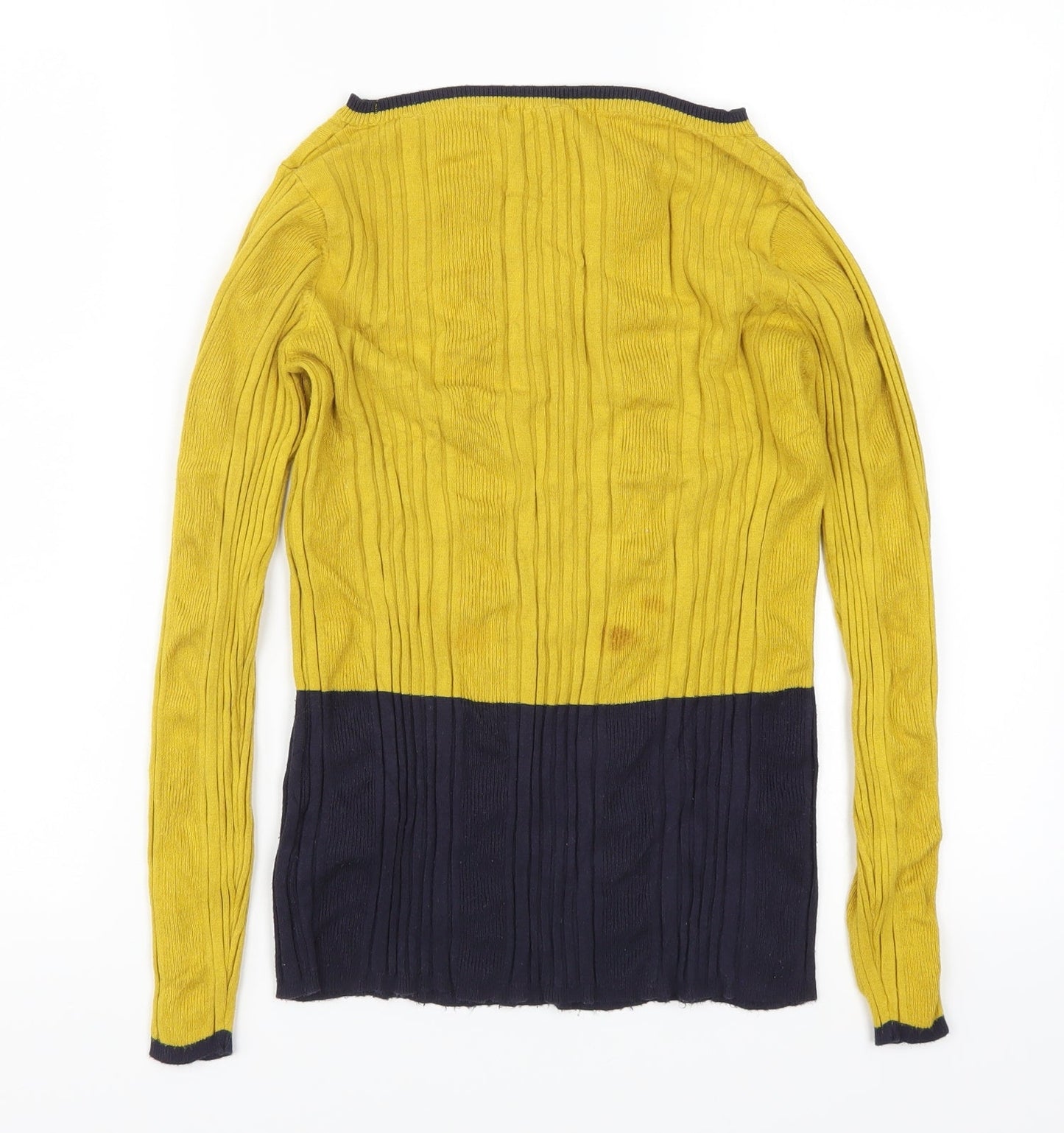 Womens UK Size 14 Preworn Yellow Pullover Jumper