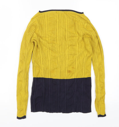 Womens UK Size 14 Preworn Yellow Pullover Jumper