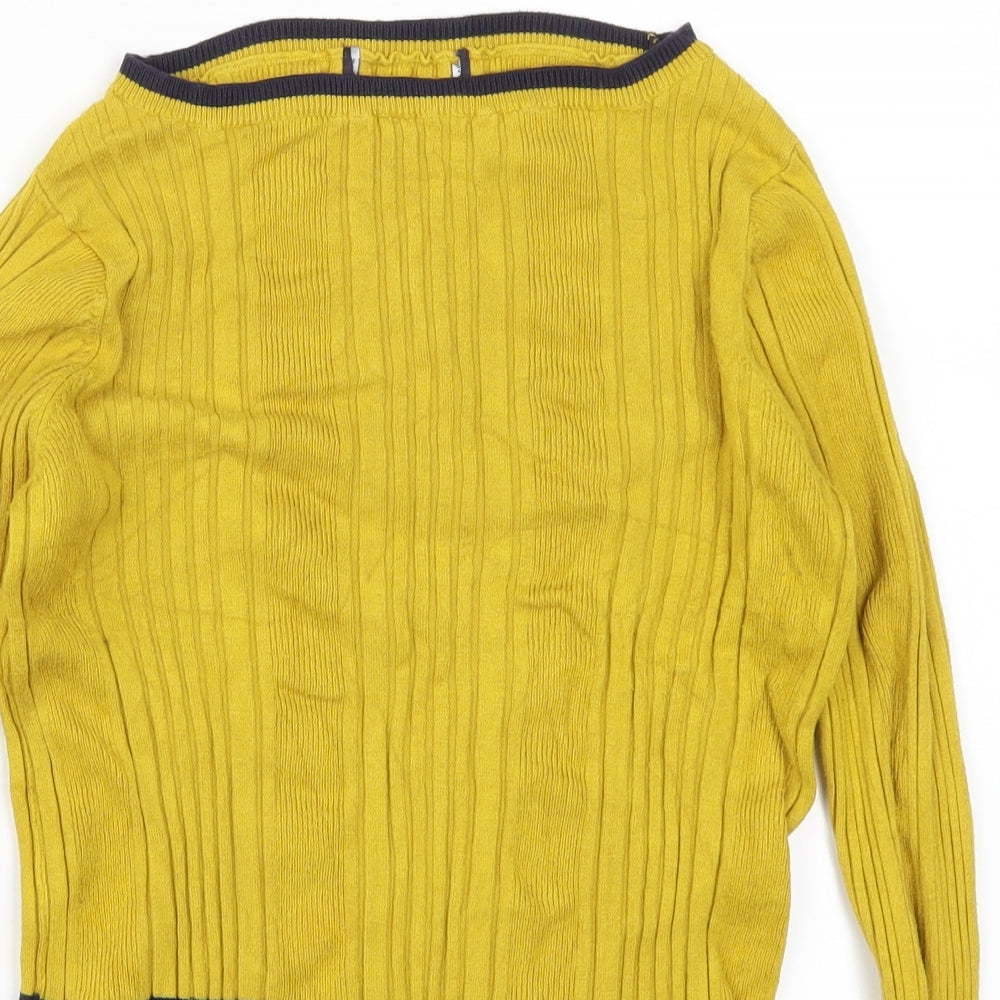 Womens UK Size 14 Preworn Yellow Pullover Jumper