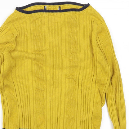 Womens UK Size 14 Preworn Yellow Pullover Jumper