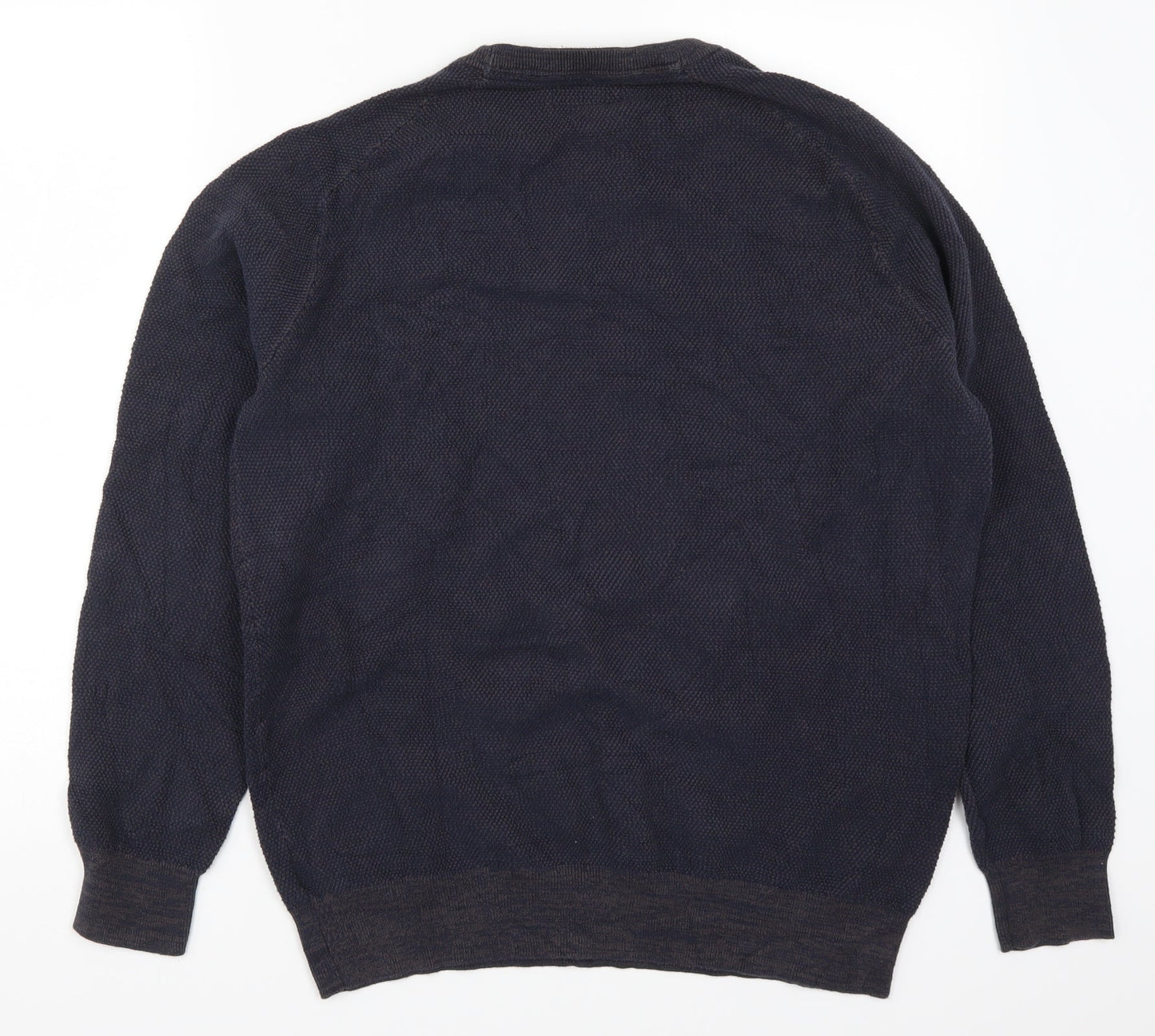 Criminal Mens Blue  Knit Pullover Jumper Size L