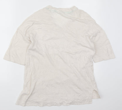 Womens UK Size 16 Preworn White Basic T-Shirt