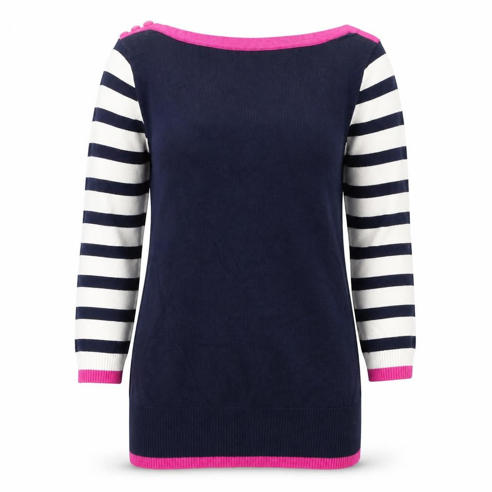 Womens UK Size XS M&Co Blue Pullover Jumper