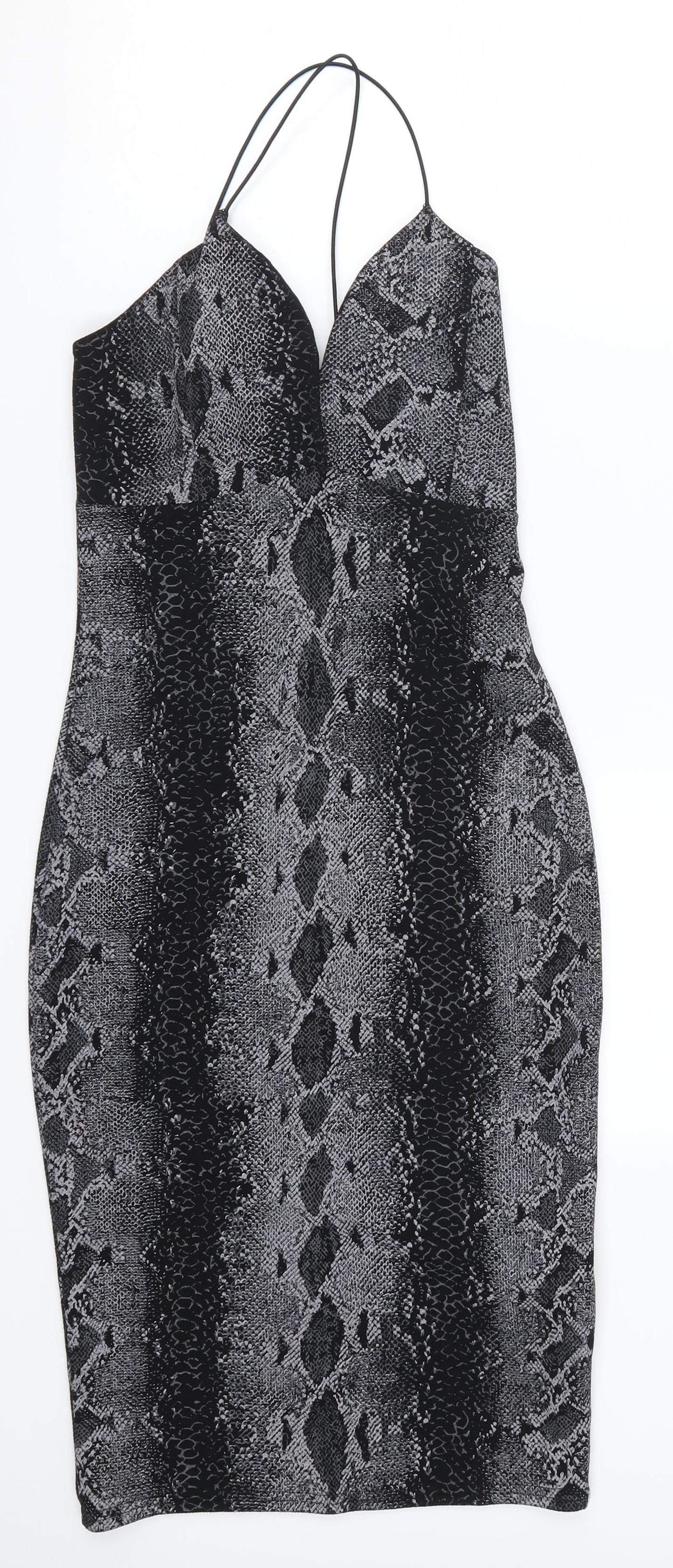 Cameo Rose Womens Grey Animal Print  Bodycon  Size 10