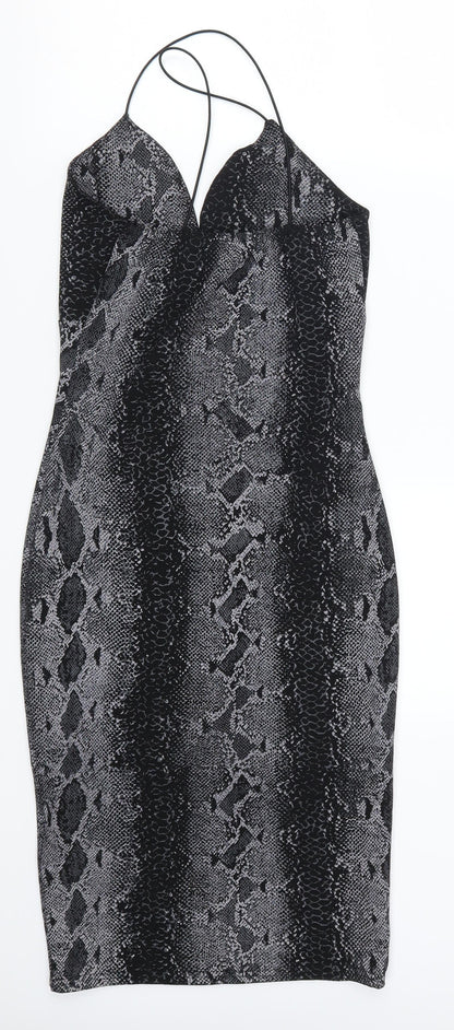 Cameo Rose Womens Grey Animal Print  Bodycon  Size 10