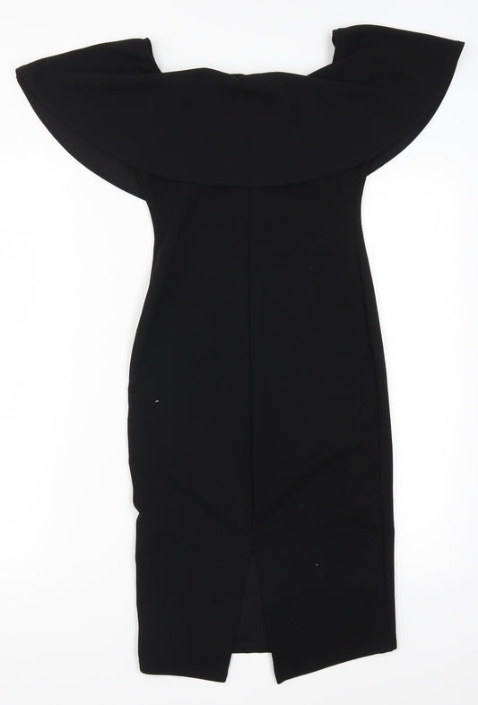 River Island Womens Black   Pencil Dress  Size 6