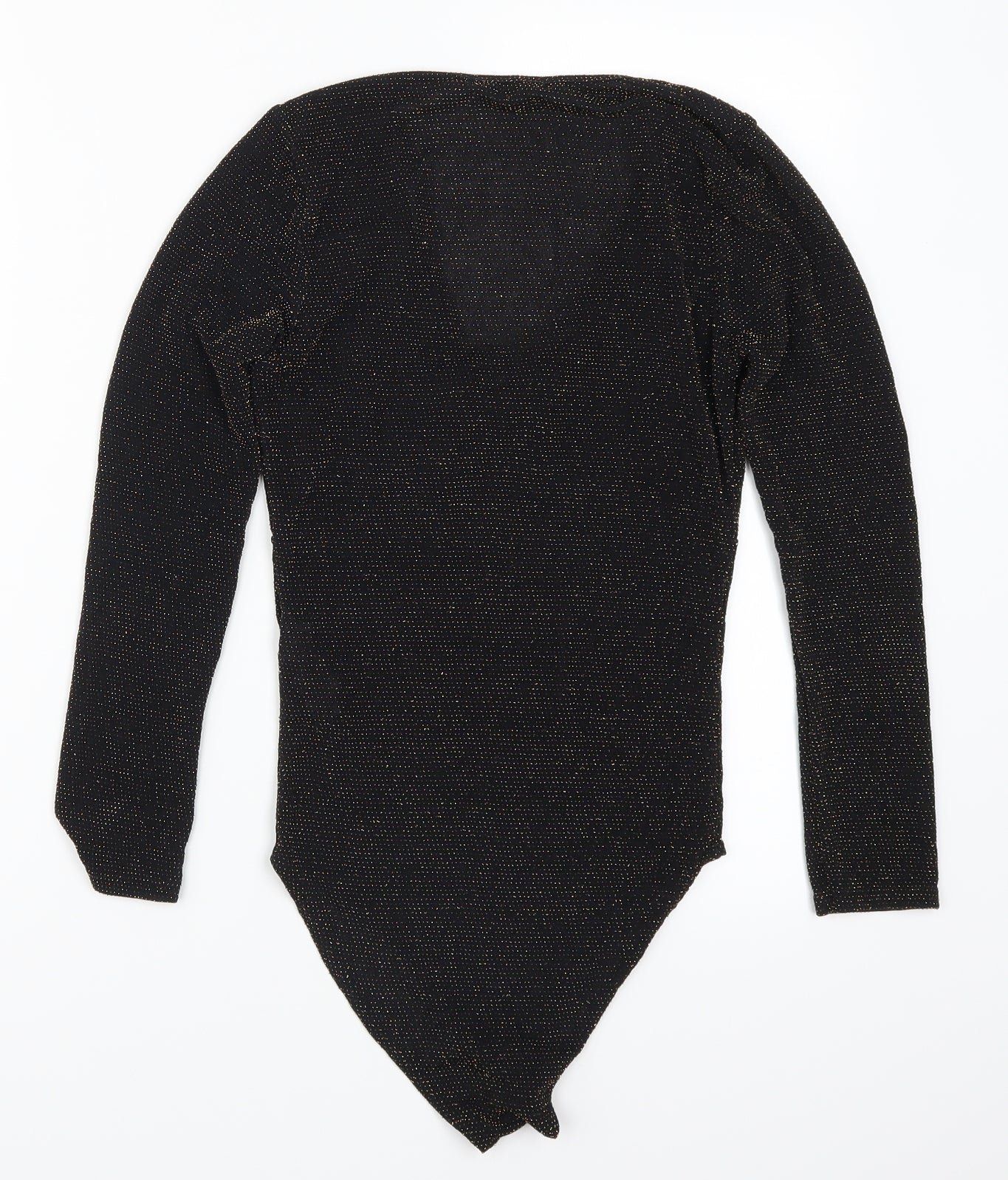 Boohoo Womens Gold   Bodysuit One-Piece Size 8