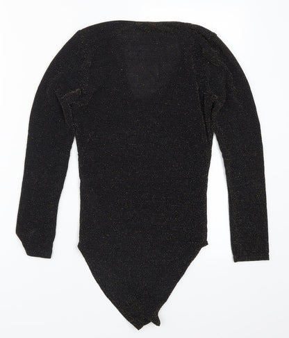 Boohoo Womens Gold   Bodysuit One-Piece Size 8