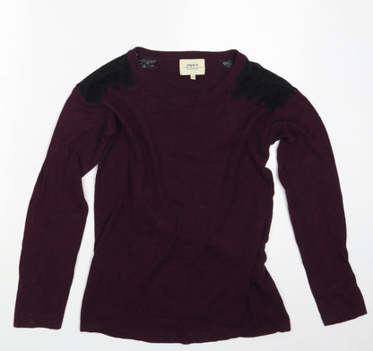 Womens UK Size 8 Papaya Purple Pullover Jumper