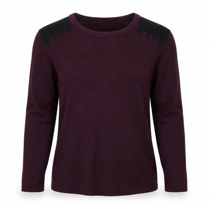 Womens UK Size 8 Papaya Purple Pullover Jumper
