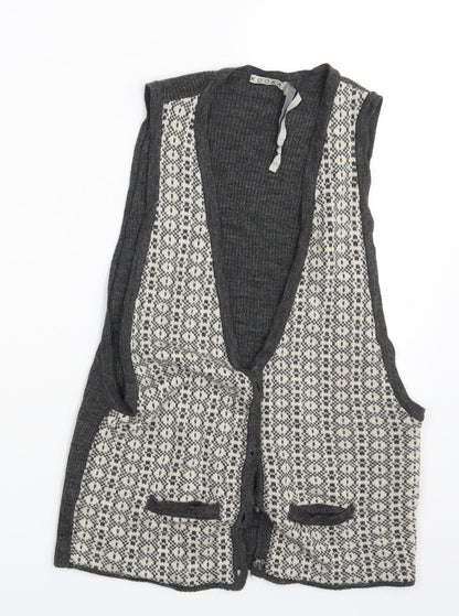 Womens UK Size One Size Kookai Grey 3-in-1 Jacket