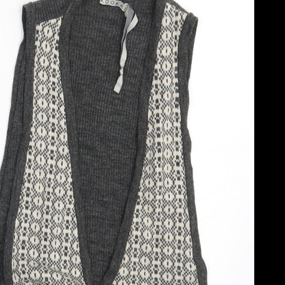 Womens UK Size One Size Kookai Grey 3-in-1 Jacket