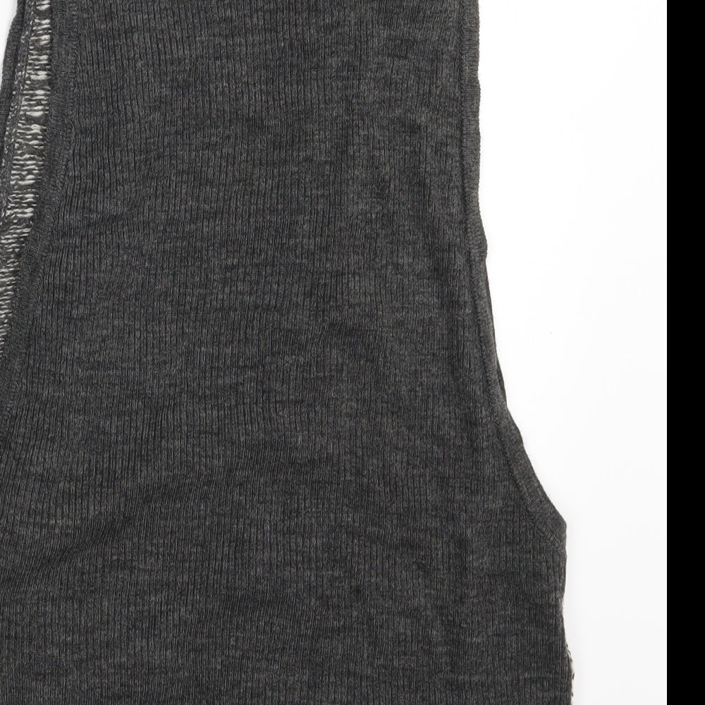Womens UK Size One Size Kookai Grey 3-in-1 Jacket