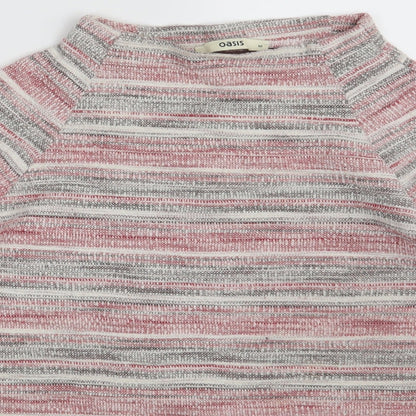 Womens UK Size M Oasis Pink Pullover Jumper