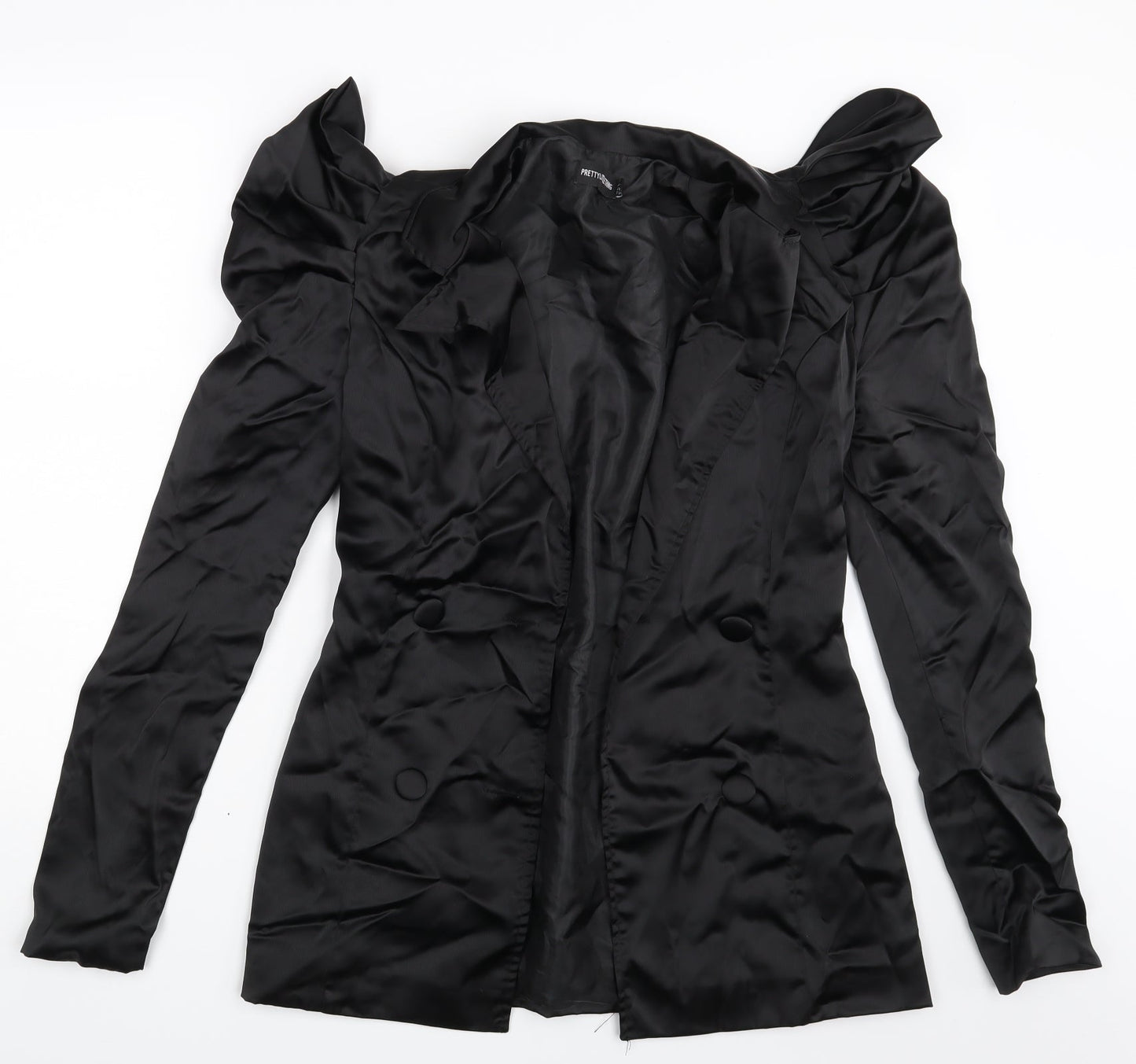 Womens UK Size 6 PRETTYLITTLETHING Black Jacket